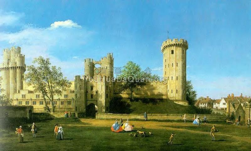 Warwick Castle, The East Front - 卡纳莱托